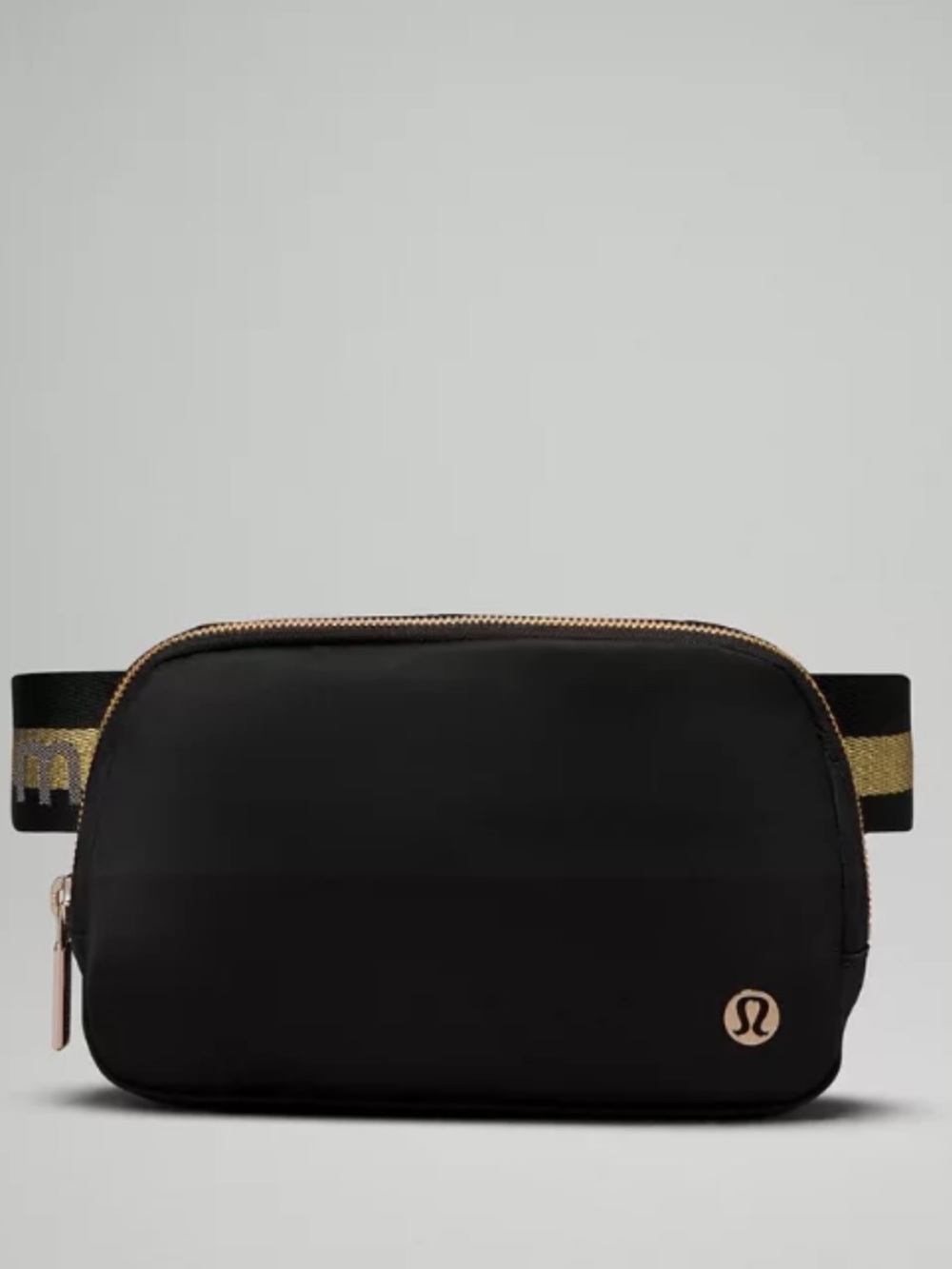 Lululemon Everywhere Belt Bag 1L Wordmark in the Black/Gold colorway - Picture 6 of 6